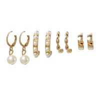Fashion Geometric Alloy Plating Artificial Pearls Women's Drop Earrings 1 Set sku image 1