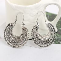 Retro Moon Alloy Plating Unisex Earrings 1 Pair main image 1