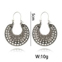 Retro Moon Alloy Plating Unisex Earrings 1 Pair sku image 1