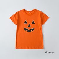 Casual Pumpkin Cotton T-shirt Family Matching Outfits main image 4