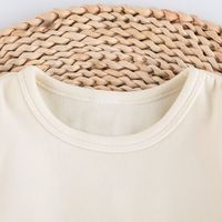 Einfacher Stil Einfarbig Kopfsalat Trimmen Polyester T.-shirts & Blusen main image 5