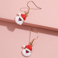 Cute Santa Claus Alloy Enamel Women's Drop Earrings 1 Pair main image 10