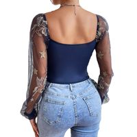 Women's Blouse Long Sleeve Blouses Embroidery Fashion Star main image 3