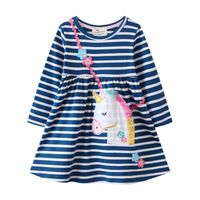 Cute Cartoon Cotton Girls Dresses main image 1