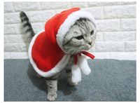 Simple Style Flannel Christmas Color Block Pet Clothing 1 Piece main image 1