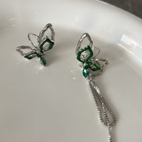 Retro Butterfly Alloy Plating Women's Drop Earrings 1 Pair sku image 1
