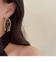 Retro Geometric Alloy Inlay Rhinestones Women's Drop Earrings 1 Pair main image 4