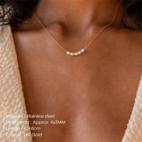 Einfacher Stil Geometrisch Rostfreier Stahl Perlen Halskette 1 Stück main image 6