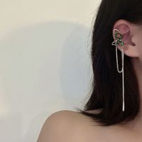 Retro Butterfly Alloy Plating Women's Drop Earrings 1 Pair main image 3
