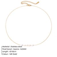 Einfacher Stil Geometrisch Rostfreier Stahl Perlen Halskette 1 Stück main image 5