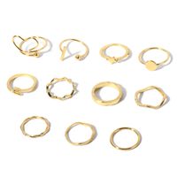 Retro Round Star Heart Shape Alloy Women's Rings 1 Set main image 3