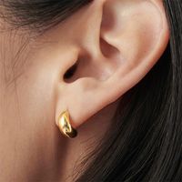 1 Pair Fashion Geometric Plating Stainless Steel Ear Studs main image 4