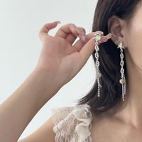 Fashion Geometric Alloy Inlay Natural Stone Women's Drop Earrings 1 Pair main image 3