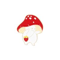 Cartoon Style Mushroom Alloy Enamel Unisex Brooches sku image 5