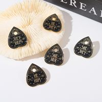 Fashion Letter Heart Shape Alloy Stoving Varnish Unisex Brooches main image 4