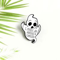 Fashion Letter Ghost Alloy Plating Unisex Brooches main image 4