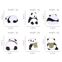 Chinoiserie Panda Alloy Plating Unisex Brooches main image 2