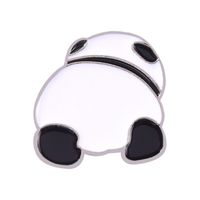Chinoiserie Panda Legierung Überzug Unisex Broschen sku image 6