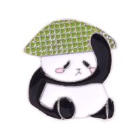 Chinoiserie Panda Legierung Überzug Unisex Broschen sku image 3