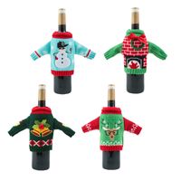 Christmas Fashion Bell Snowman Cloth Party Bottle Cover 1 Piece main image 1
