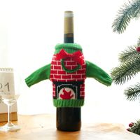 Christmas Fashion Bell Snowman Cloth Party Bottle Cover 1 Piece main image 6