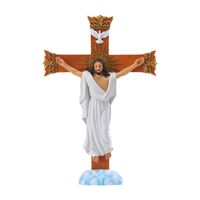 Religious Ornaments Easter Cross Indoor Decoration Gift Resin Crafts sku image 1