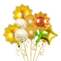 Valentine's Day Birthday Star Flower Aluminum Film Party Date Balloons 8 Pieces main image 3