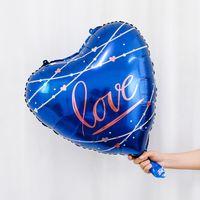 Valentinstag Brief Herzform Aluminiumfolie Hochzeit Datum Luftballons sku image 8