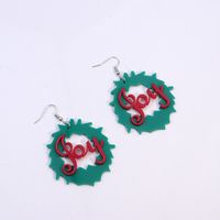 Fashion Christmas Tree Letter Snowflake Arylic Patchwork Women's Drop Earrings 1 Pair main image 3