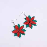 Fashion Christmas Tree Letter Snowflake Arylic Patchwork Women's Drop Earrings 1 Pair sku image 4