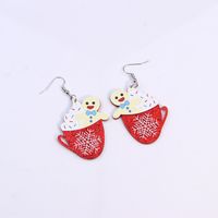 Fashion Christmas Tree Letter Snowflake Arylic Patchwork Women's Drop Earrings 1 Pair sku image 8
