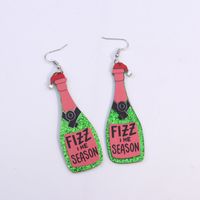 Fashion Christmas Tree Letter Snowflake Arylic Patchwork Women's Drop Earrings 1 Pair sku image 17