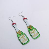 Fashion Christmas Tree Letter Snowflake Arylic Patchwork Women's Drop Earrings 1 Pair sku image 11