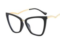 Retro Solid Color Ac Cat Eye Full Frame Optical Glasses sku image 1