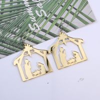 Fashion Christmas Tree Letter Snowflake Arylic Patchwork Women's Drop Earrings 1 Pair sku image 18