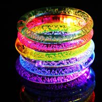 Acrylic Luminous Led Colorful Bracelet Small Toy Jewelry 1 Piece Random sku image 1