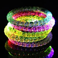 Acrylic Luminous Led Colorful Bracelet Small Toy Jewelry 1 Piece Random sku image 2