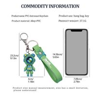 Cartoon Style Astronaut Alloy Epoxy Bag Pendant Keychain 1 Piece main image 6