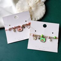 Cute Frog Alloy Braid Artificial Pearls Women's Bracelets main image 5