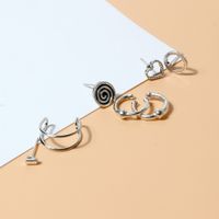 Simple Style Geometric Heart Shape Alloy Plating Women's Ear Studs 1 Set main image 3