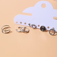 Simple Style Geometric Heart Shape Alloy Plating Women's Ear Studs 1 Set main image 2