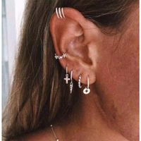 Fashion Geometric Cross Alloy Plating Women's Drop Earrings 1 Set main image 1