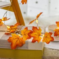 Thanksgiving Casual Leaves Pvc Indoor String Lights 1 Set sku image 8