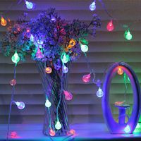 Christmas Romantic Solid Color Pvc Wedding Party String Lights 1 Set sku image 8