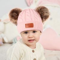 Fashion Solid Color Pom Poms Woolen Baby Accessories main image 3