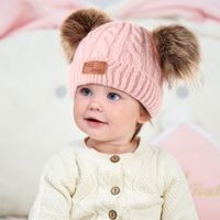 Fashion Solid Color Pom Poms Woolen Baby Accessories main image 1