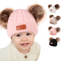 Fashion Solid Color Pom Poms Woolen Baby Accessories main image 5