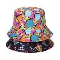 Women's Preppy Style Geometric Flat Eaves Bucket Hat main image 4