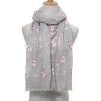 Women's Elegant Snowman Snowflake Polyester Shawls main image 1