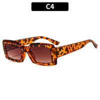 Retro Solid Color Ac Square Full Frame Women's Sunglasses sku image 8